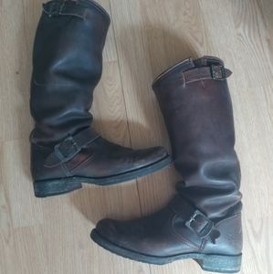 Frye Veronica Slouch brown boots 7.5